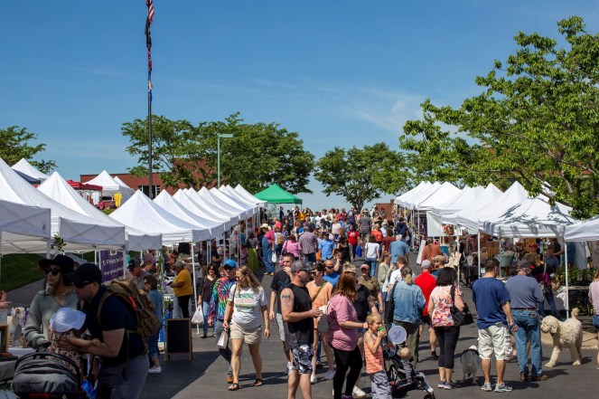 crowd at Downtown Market